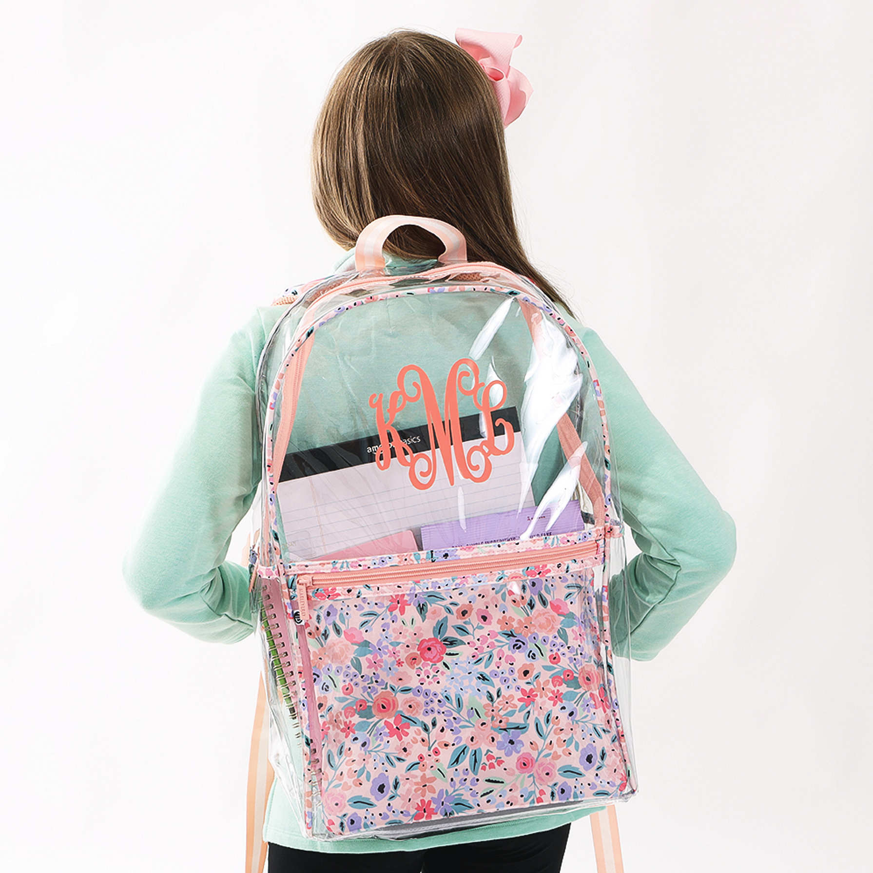 Personalized Clear Backpack Bag Marleylilly Kids