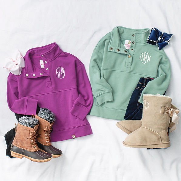 Monogrammed Kids Pullover