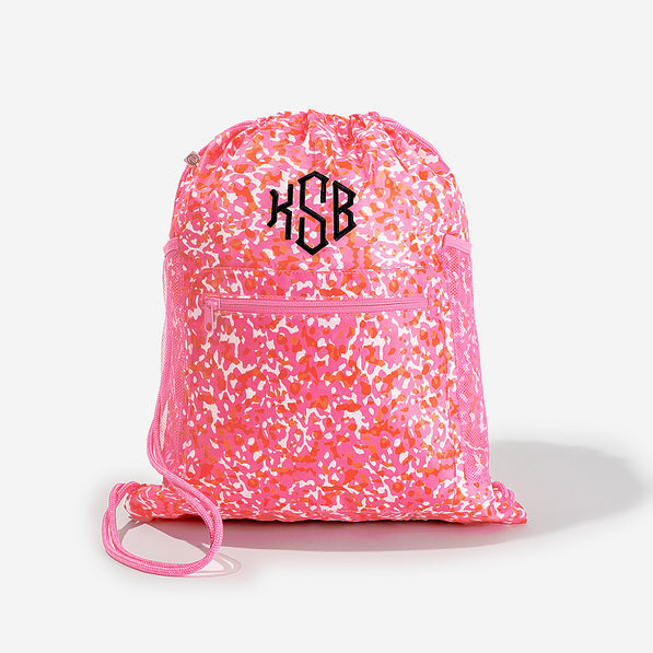 Monogrammed shop cinch sack