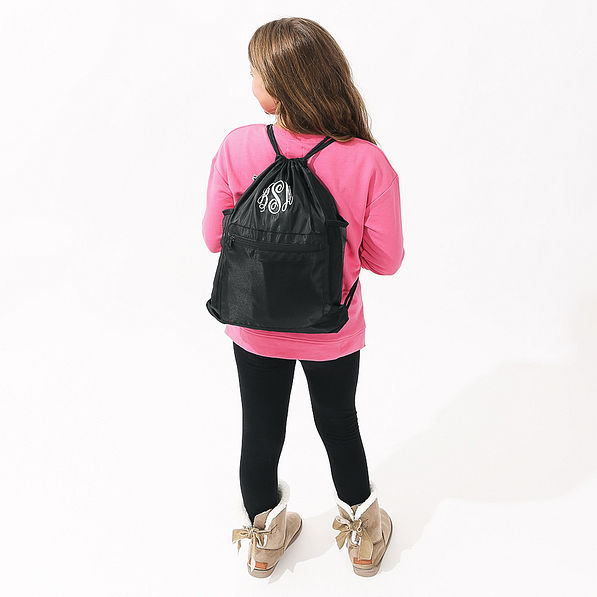 Monogrammed Kids Cinch Bag