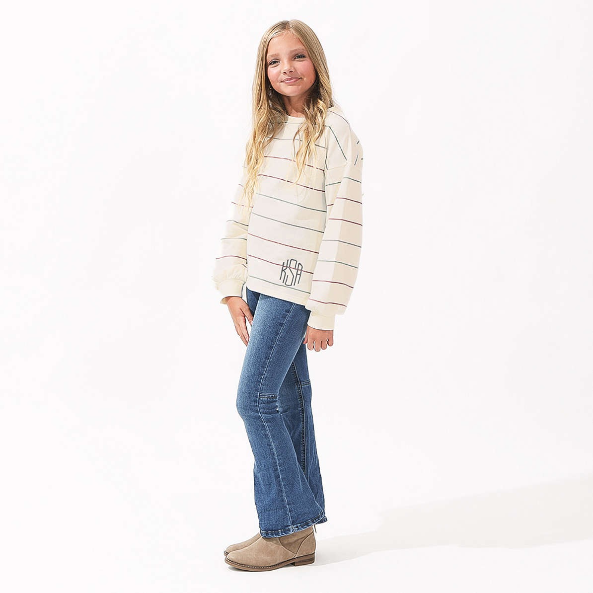 Lily Flag Puff Sleeve Shirt main image 1