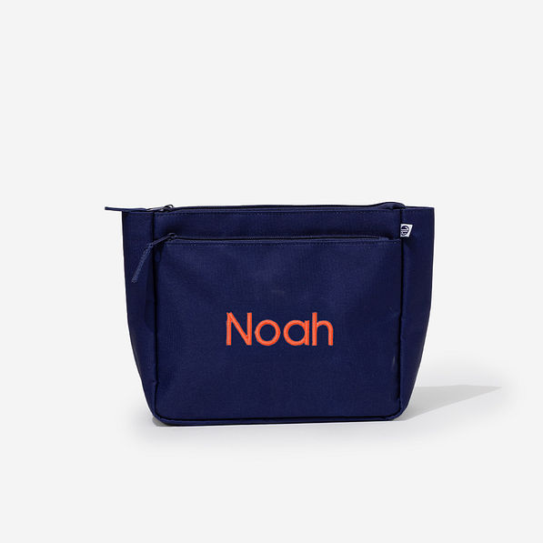 Monogrammed Kids Essentials Pouch in Navy
