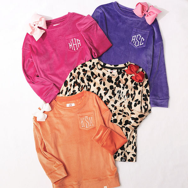 monogrammed purple berry classic cheetah and orange