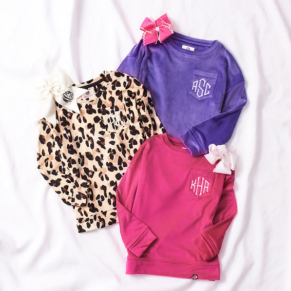 Monogrammed Kids Softspun Sweatshirt