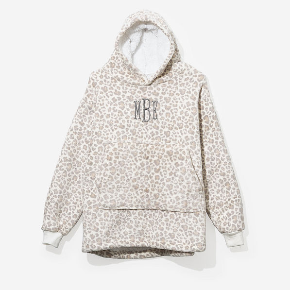Monogrammed Kids Blanket Hoodie