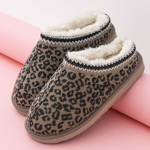 leopard print kids moccasins