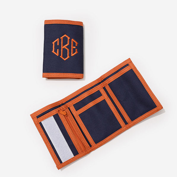 Personalized Kids Wallet in Navy