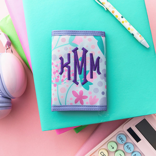 lavender blooms wallet