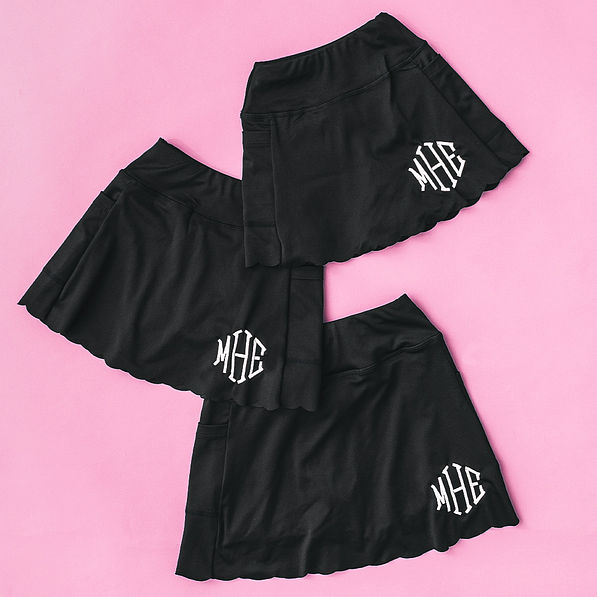 Monogrammed Girls Skort
