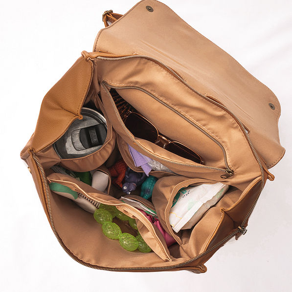 Monogrammed Diaper Backpack Purse