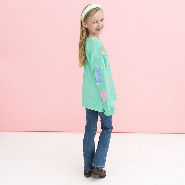 side of kids easter sweatshirt
