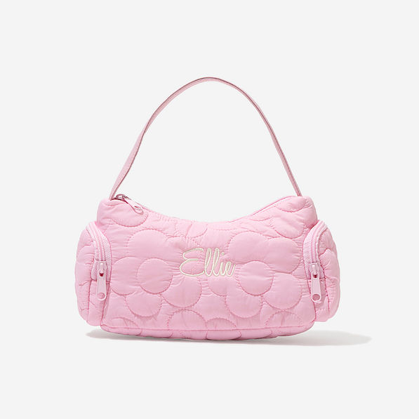 Monogrammed Girls Shoulder Bag in Pink