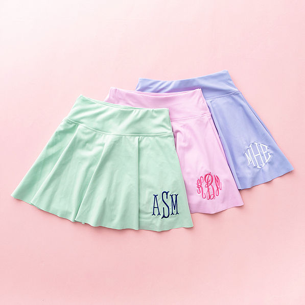 trio girls twirl skort