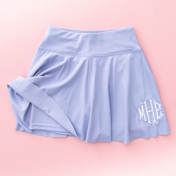 lavender girls twirl skort flatlay