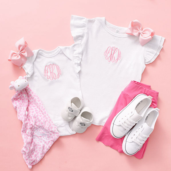 baby and toddler flutter sleeve top and bodysuits in white