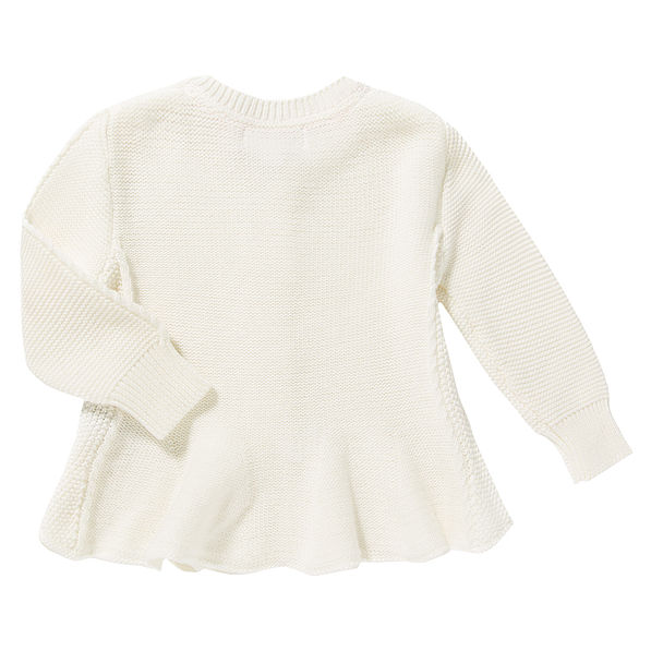 back of Monogrammed Baby Swing Cardigan