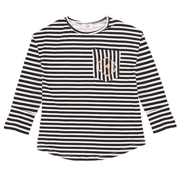 striped monogrammed youth tunic shirt in large striped monogrammed youth tunic shirt in large
