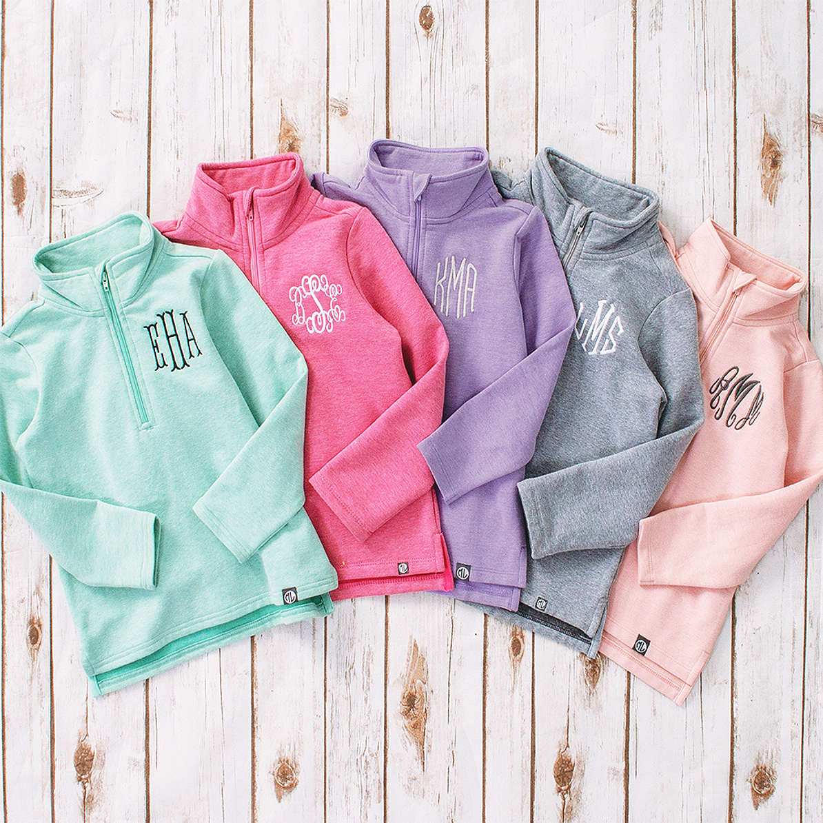 Monogrammed Kids’ Pullover Sweatshirt Marleylilly Kids