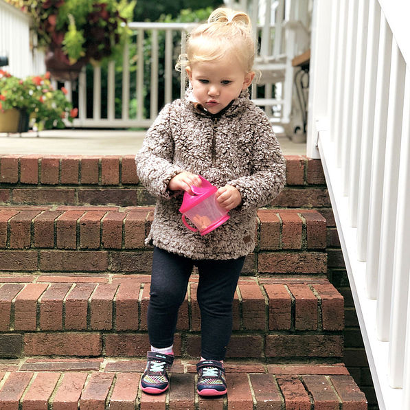 toddler girls brown heathered sherpa pullover