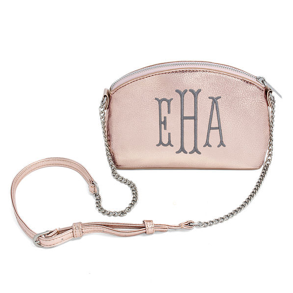 rose gold crossbody purse