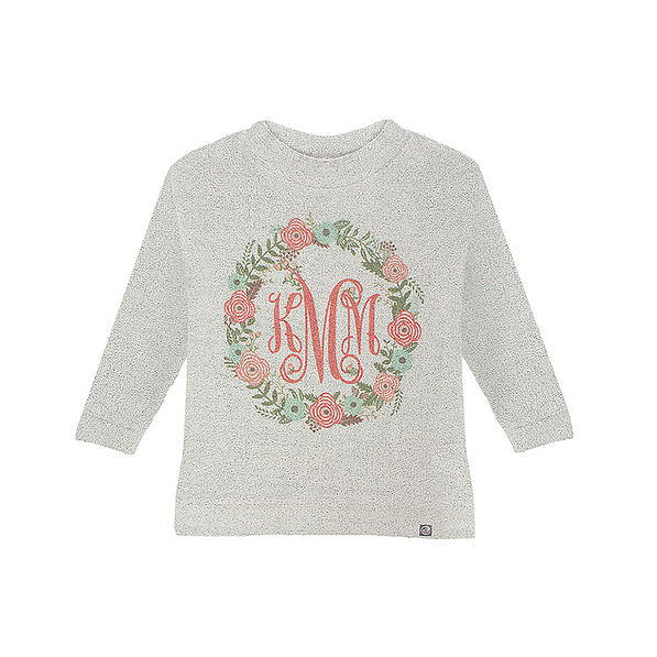 Monogrammed Toddler Terry Pullover in 3t Monogrammed Toddler Terry Pullover in 3t