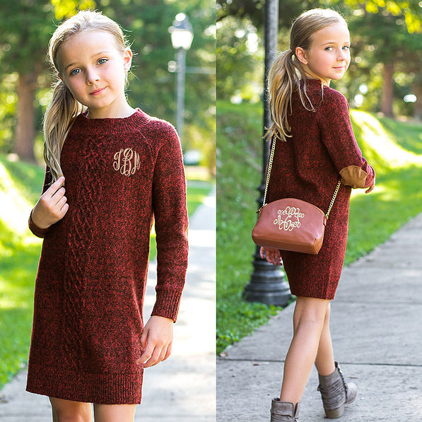 Little girls sale sweater dress