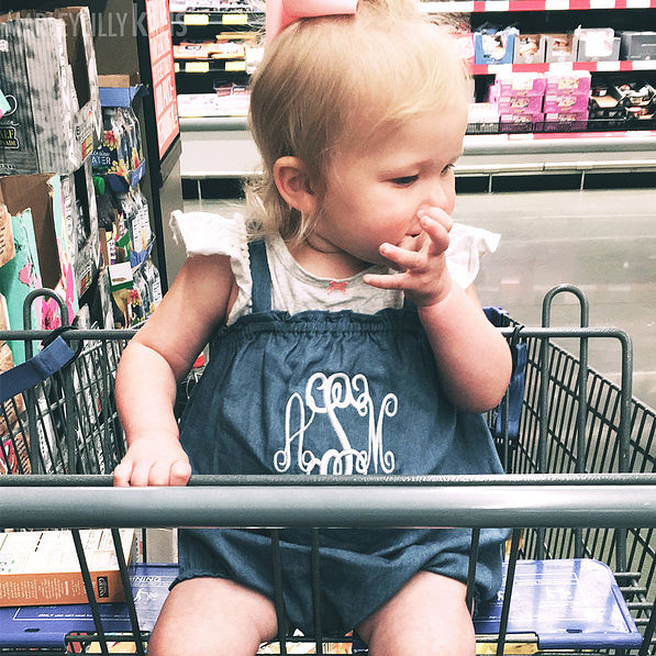 girls monogrammed bubble in store