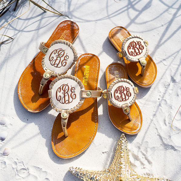 mommy and me matching embroidered sandals