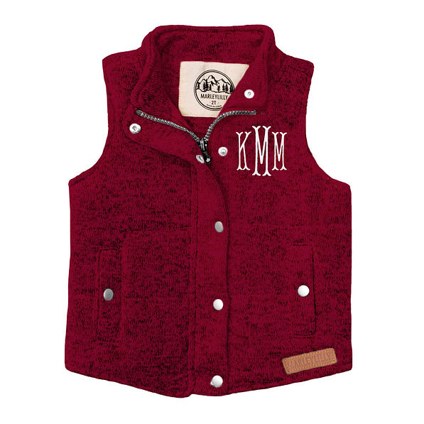 Personalized Kids Quilted Vest