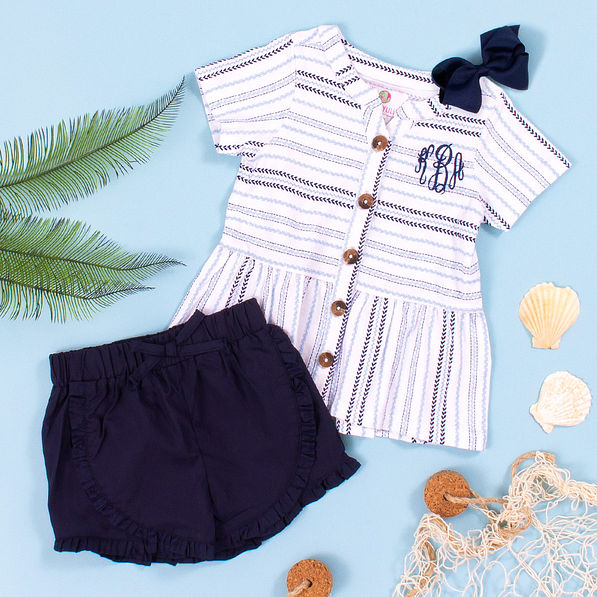 Kids Personalized Peplum Top - Marleylilly Kids