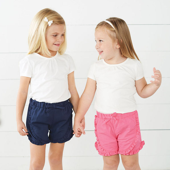 kids ruffle shorts for spring