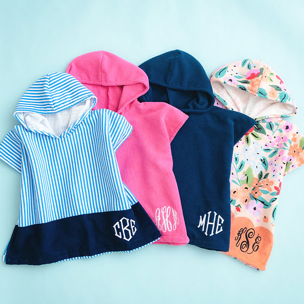 Monogrammed Toddler Hooded Towel Poncho
