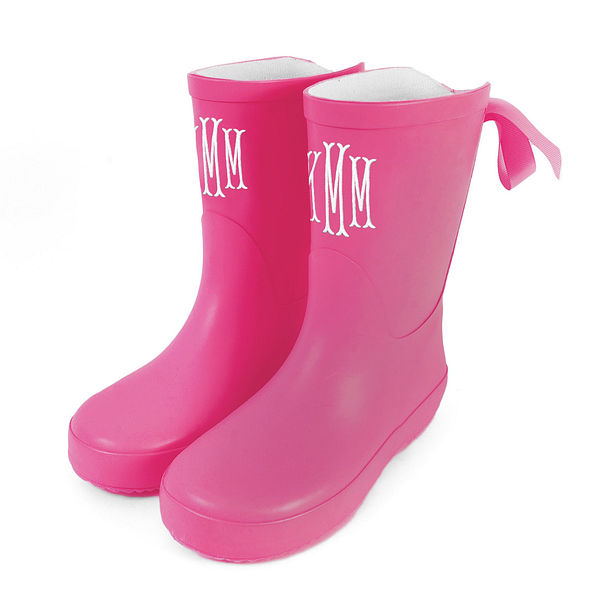 hot pink rain boots