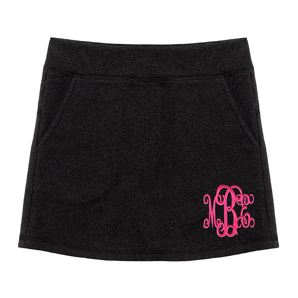monogrammed youth casual skirt
