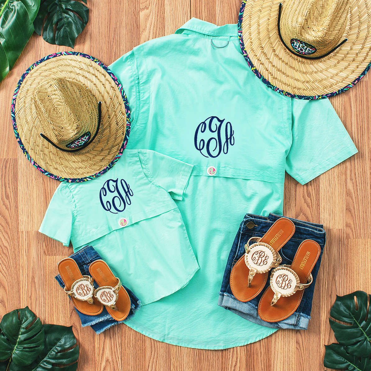 Marleylilly Kids Personalized Fishing Shirt