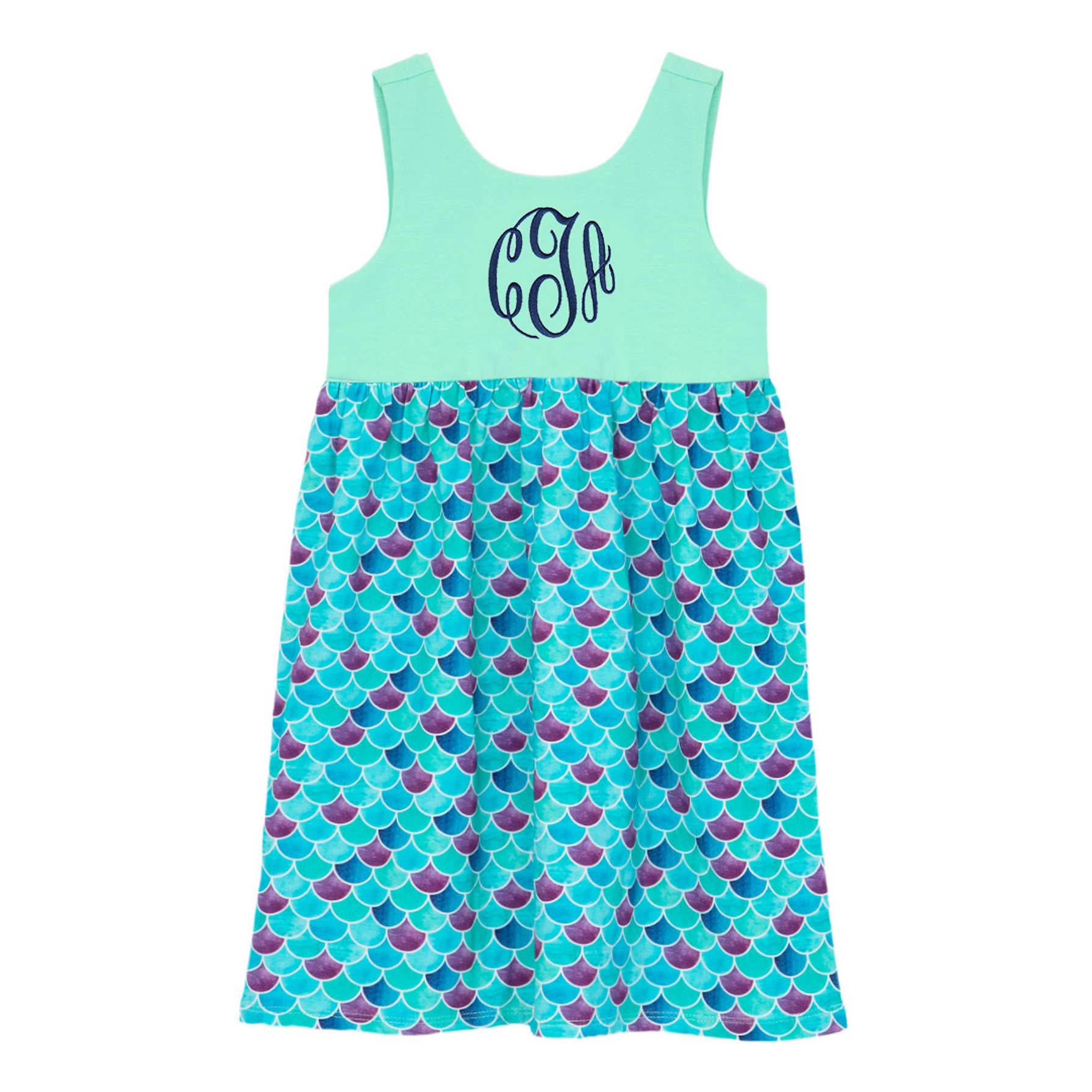 Personalized Girl's Mermaid Cover Up - Marleylilly Kids