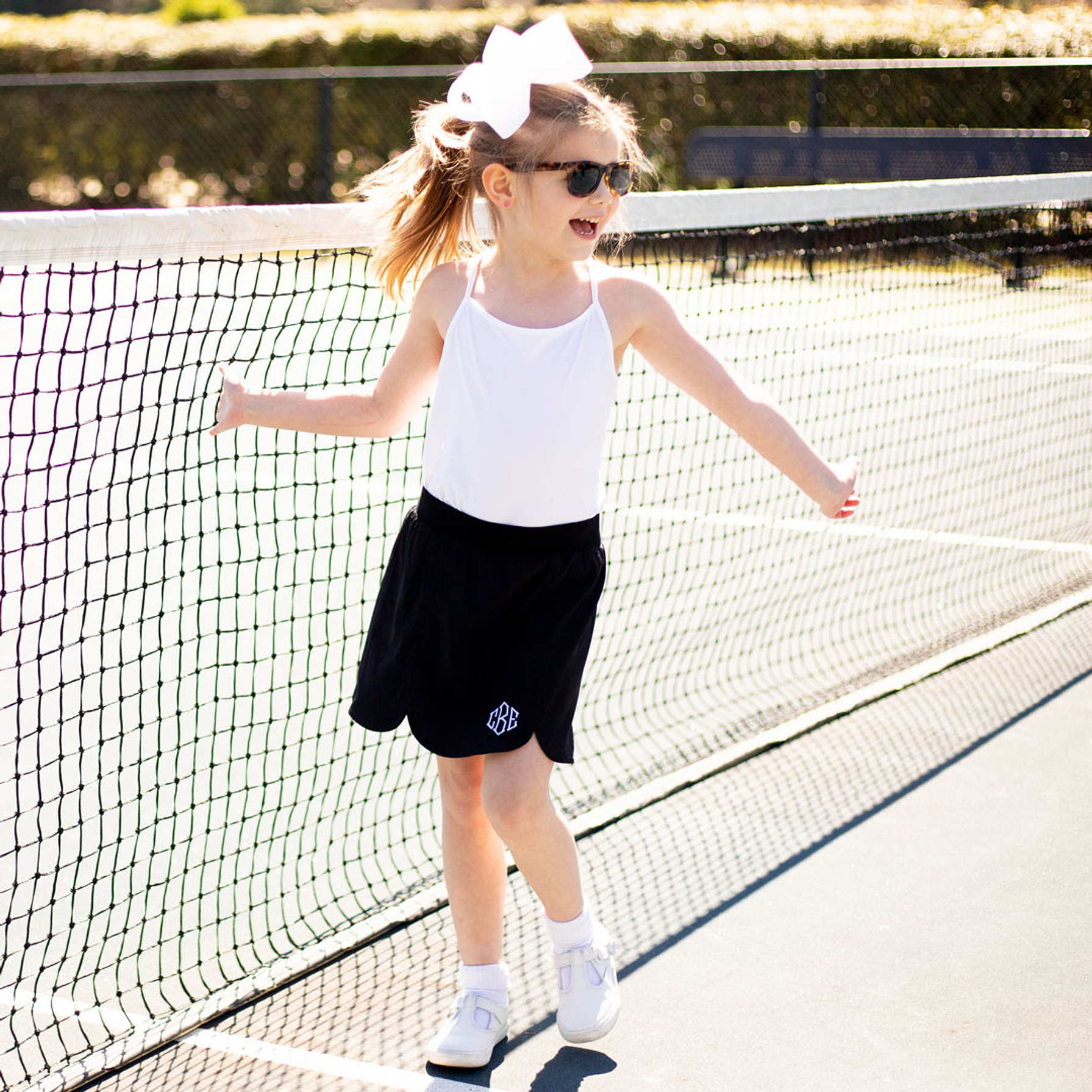 Monogrammed Youth Athleisure Skirt