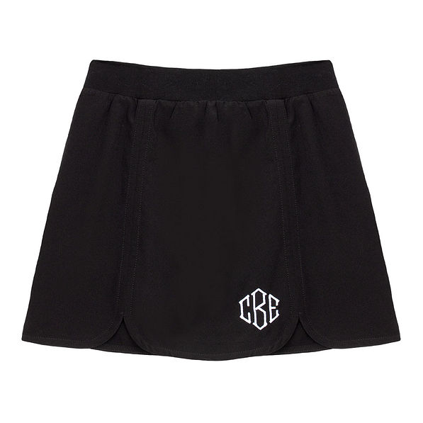 monogrammed youth athleisure skirt
