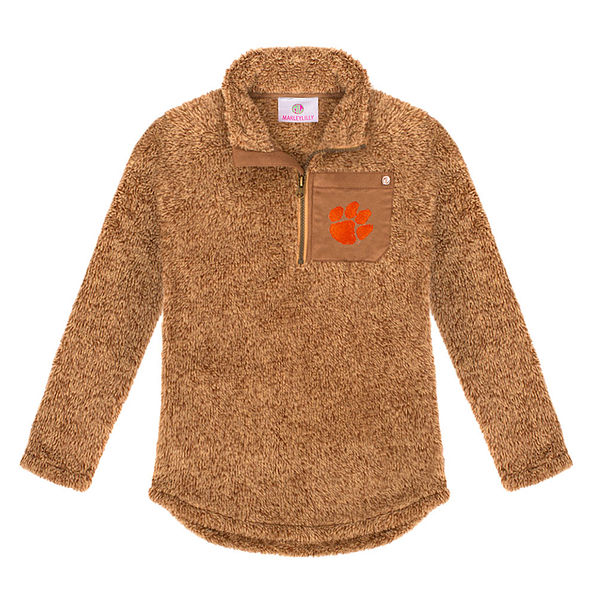 clemson kids sherpa pullover tunic