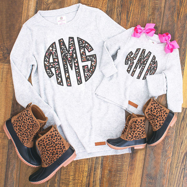 cute mom and me leopard outfits