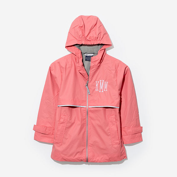Monogrammed Youth New England Rain Jacket