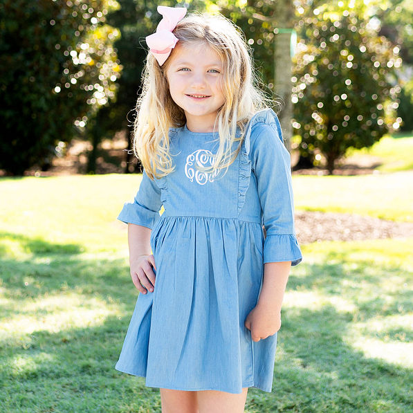 Marleylilly Kids | Personalized Denim Dress