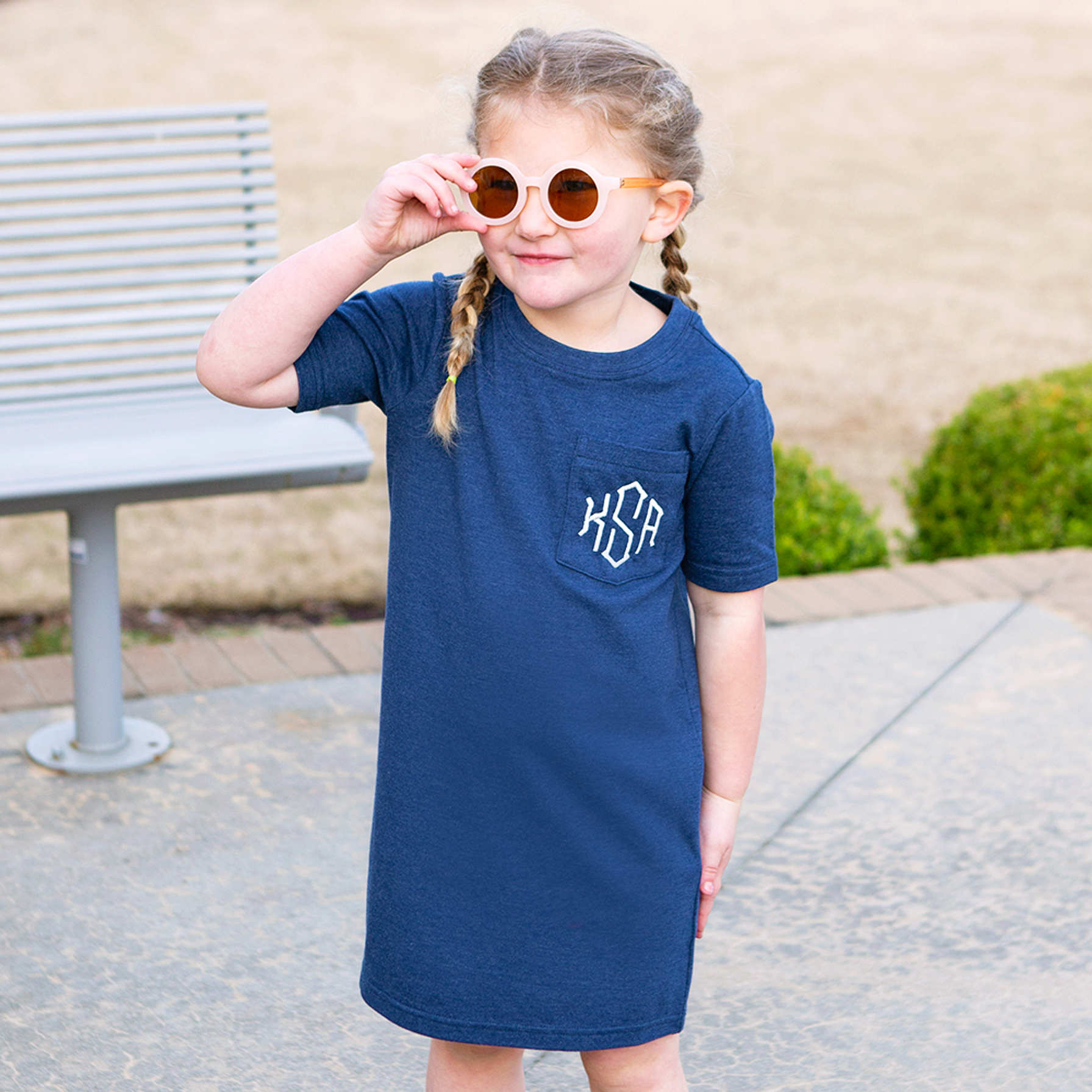 Personalized Girl's Dress Marleylilly Kids
