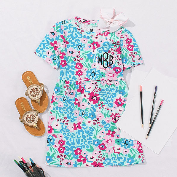 Magenta Wild Blooms T-Shirt Dress OOTD