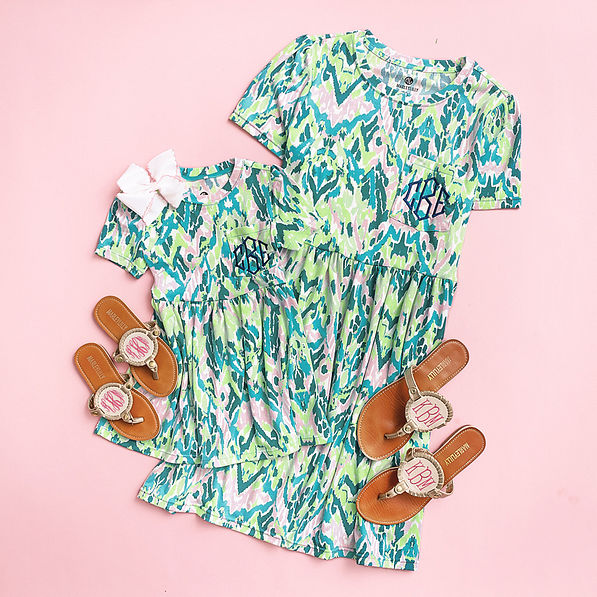 bermuda ikat mom and me dresses