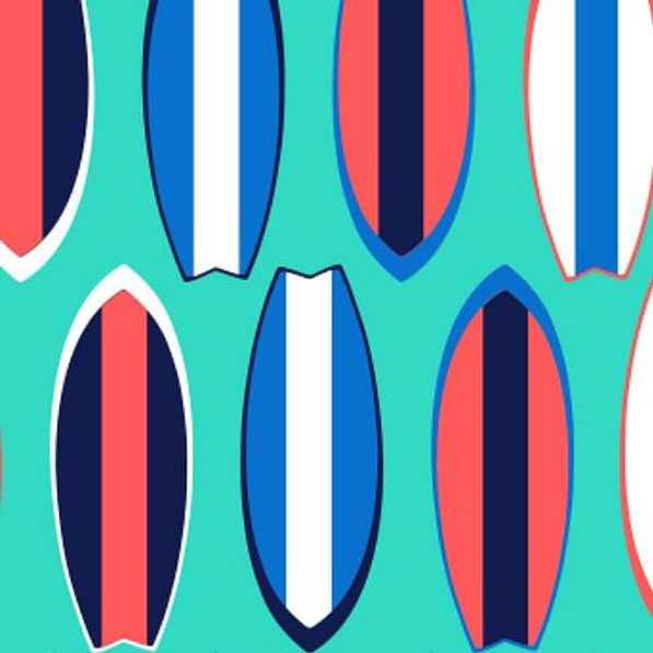 wave rider swim trunks pattern detail