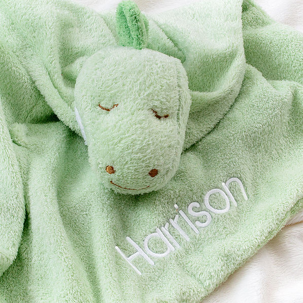 green personalized dino lovie