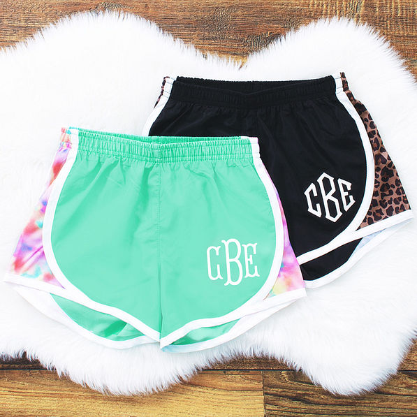 Monogrammed Kids Running Shorts