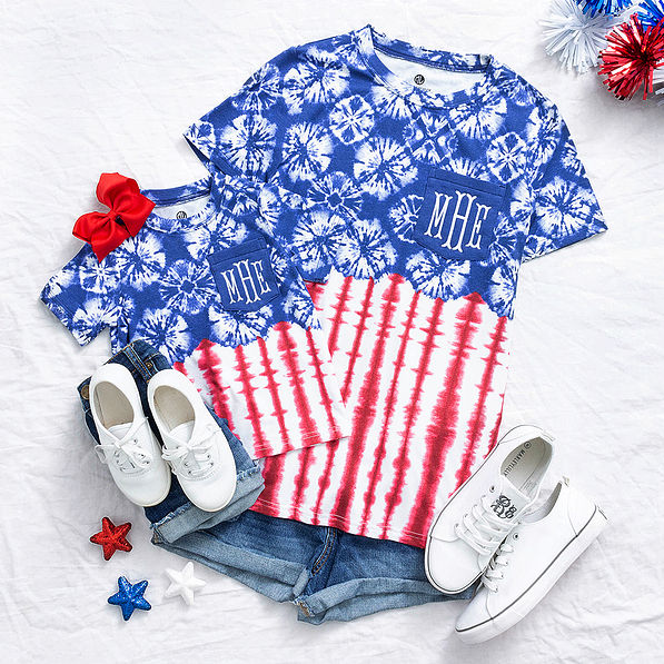 mom and me matching americana tops