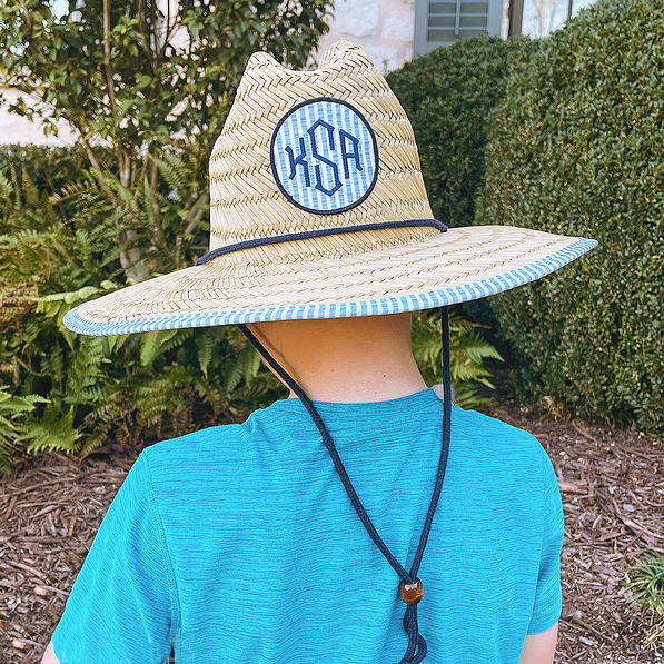 Monogrammed Kids Straw Hat